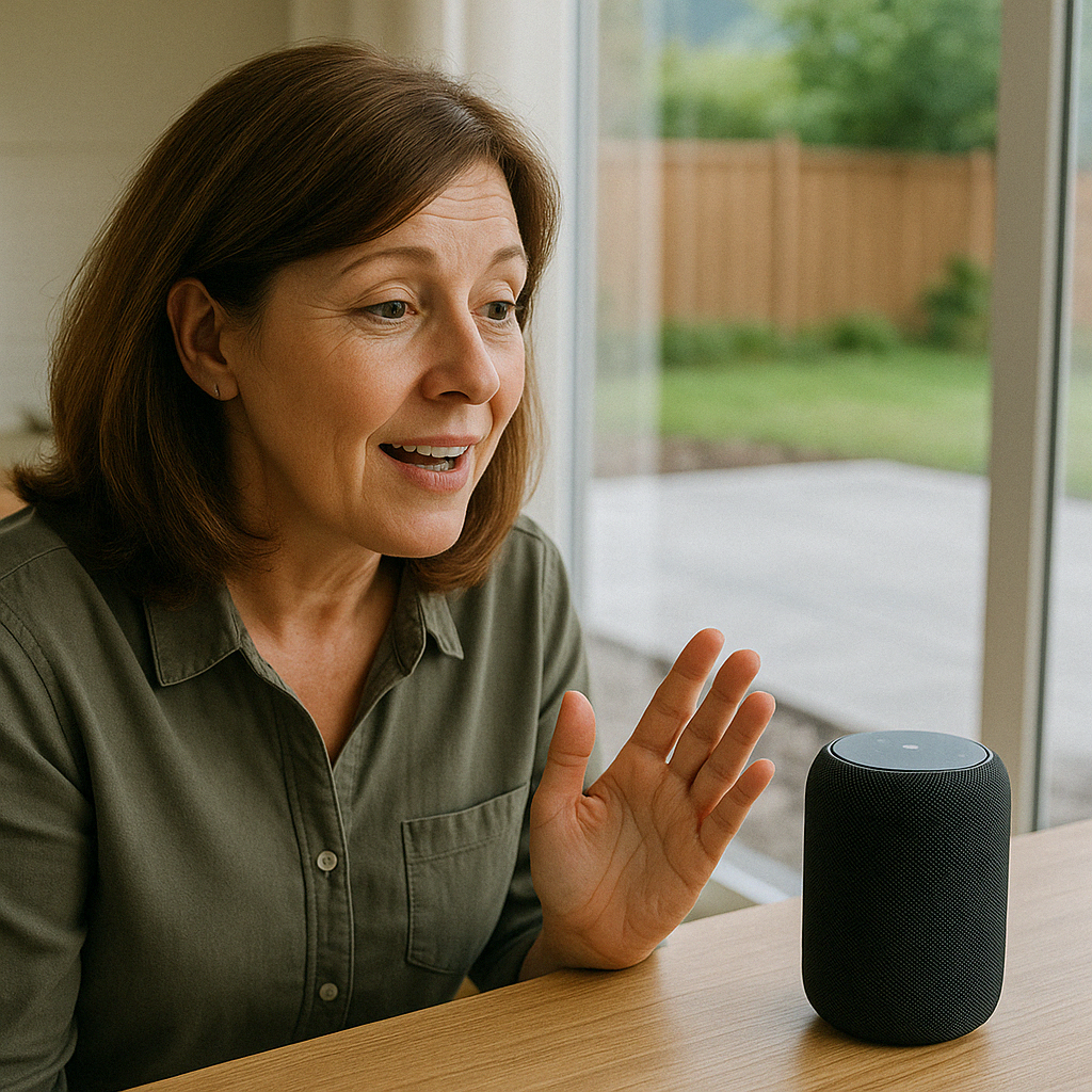 customer using voice search customer using voice search
